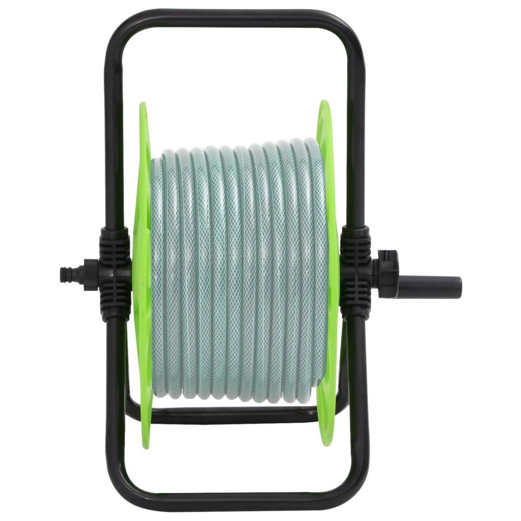 vidaXL Schlauchtrommel Freistehend für 45 m 1/2" Schlauch Stahl