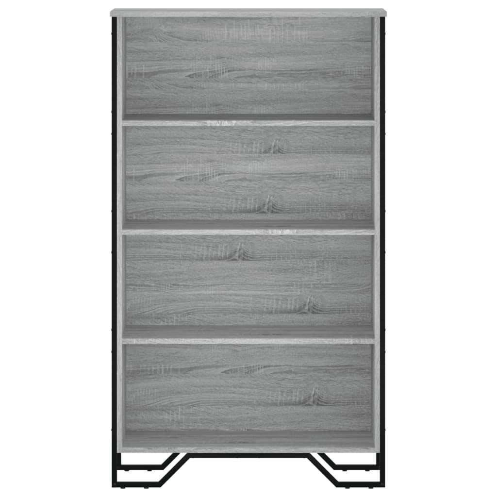 vidaXL Bücherregal Grau Sonoma 80x31x137,5 cm Holzwerkstoff