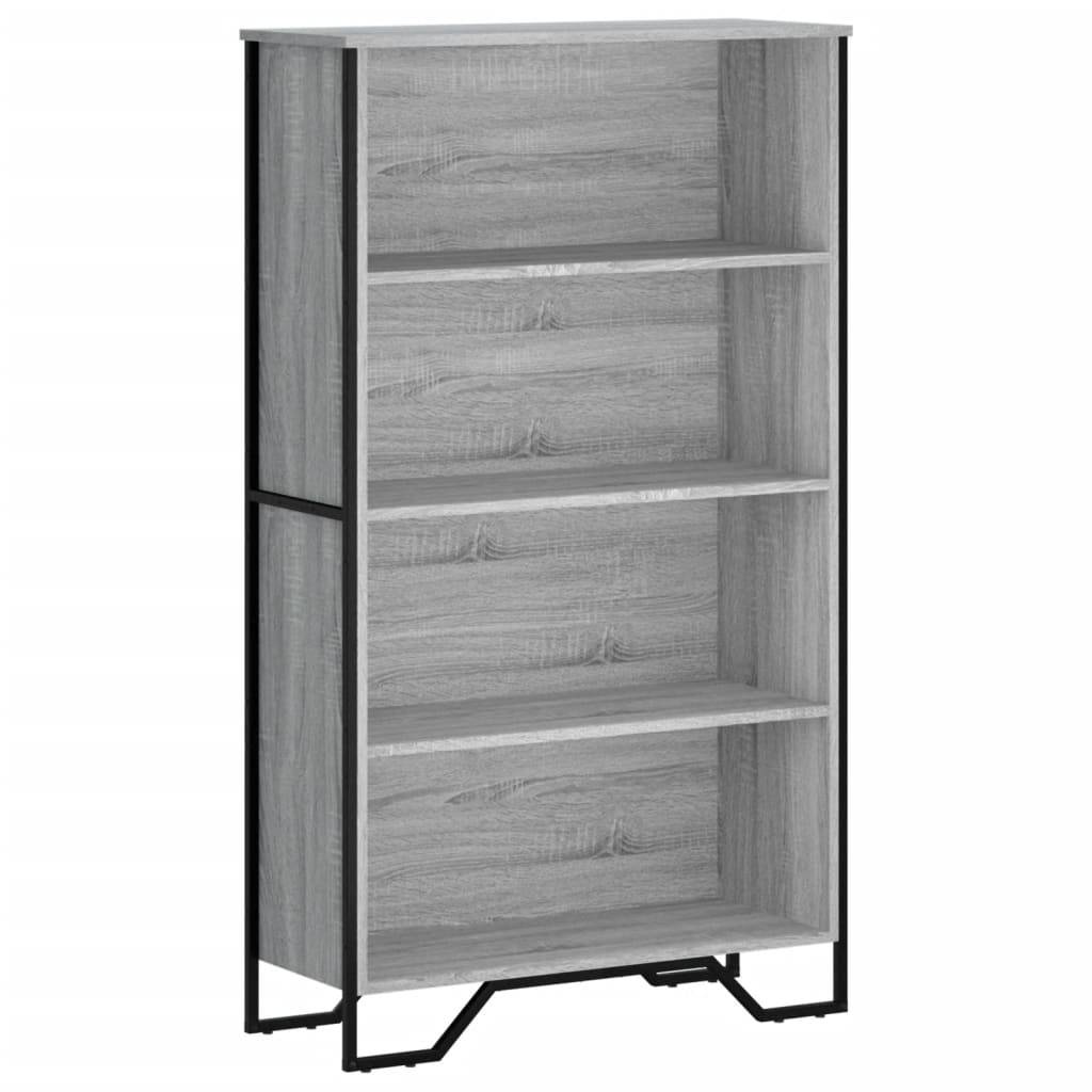 vidaXL Bücherregal Grau Sonoma 80x31x137,5 cm Holzwerkstoff