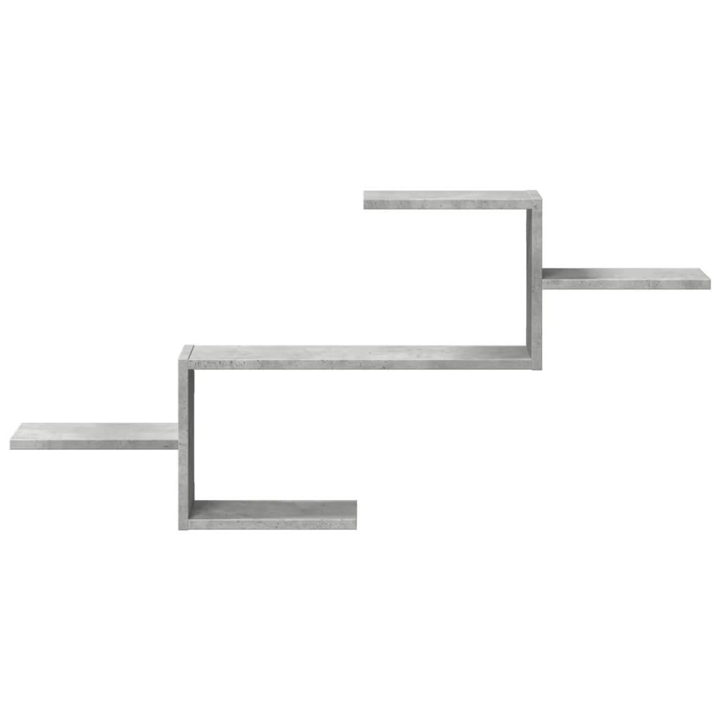 vidaXL Wandregal Betongrau 104x15x49 cm Holzwerkstoff