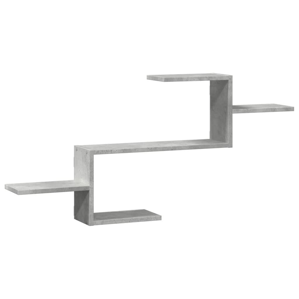 vidaXL Wandregal Betongrau 104x15x49 cm Holzwerkstoff
