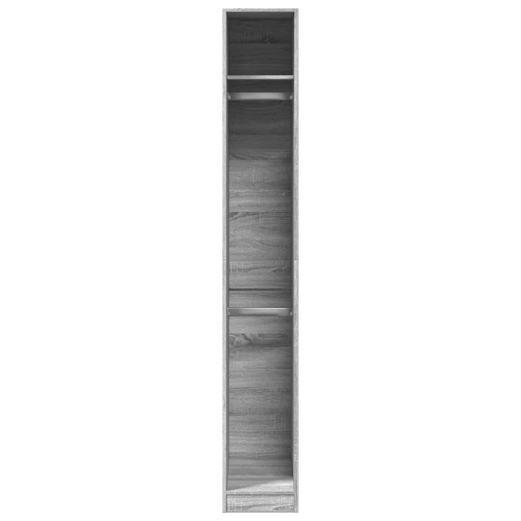 vidaXL Kleiderschrank Grau Sonoma 30x50x200 cm Holzwerkstoff