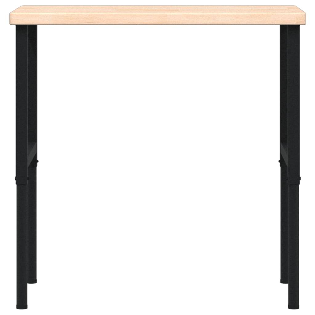 vidaXL Werkbank 100x60x(73-99,5) cm Massivholz Eiche Rechteckig