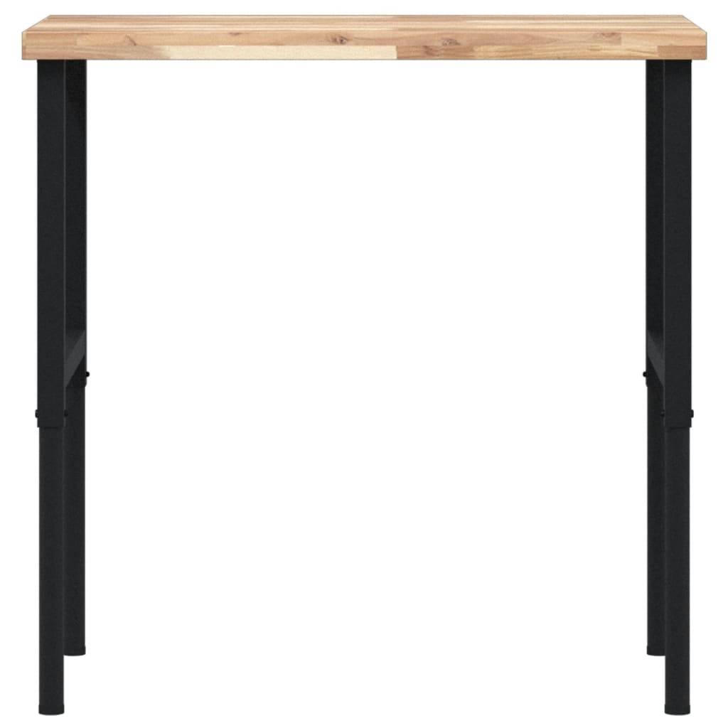 vidaXL Werkbank 100x60x(73-99,5) cm Massivholz Akazie Rechteckig