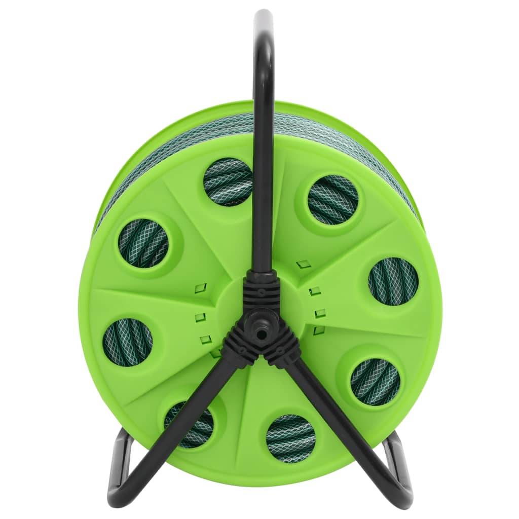vidaXL Schlauchtrommel Freistehend mit Schlauchanschluss-Set 0,5" 30 m
