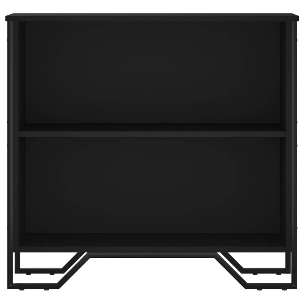 vidaXL Bücherregal Schwarz 80x31x74,5 cm Holzwerkstoff