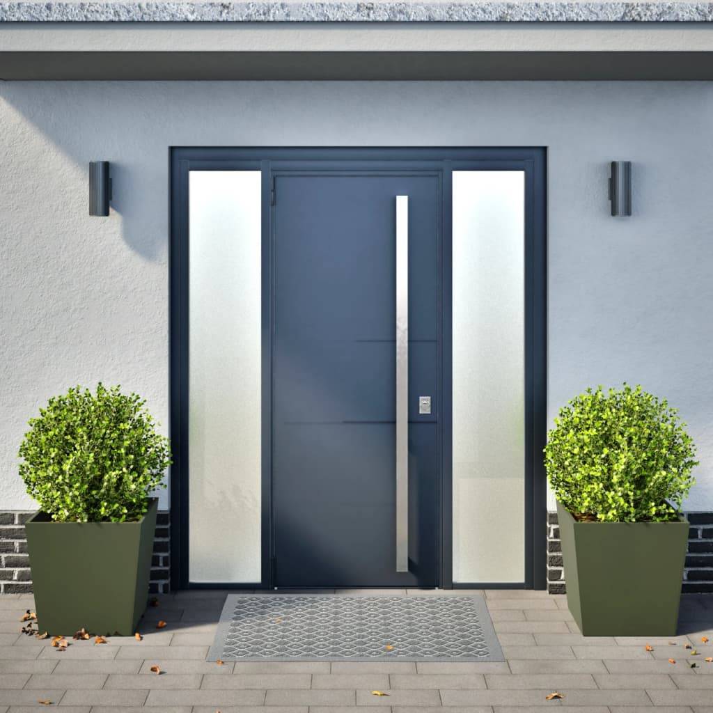 vidaXL Pflanzkübel 2 Stk. Olivgrün 50x50x50 Stahl