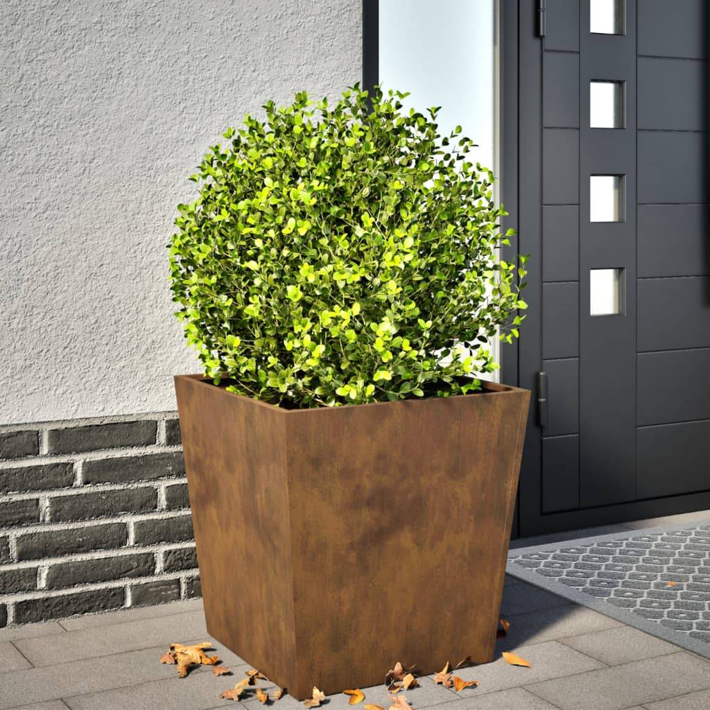 vidaXL Pflanzkübel 50x50x50 cm Wetterfester Stahl