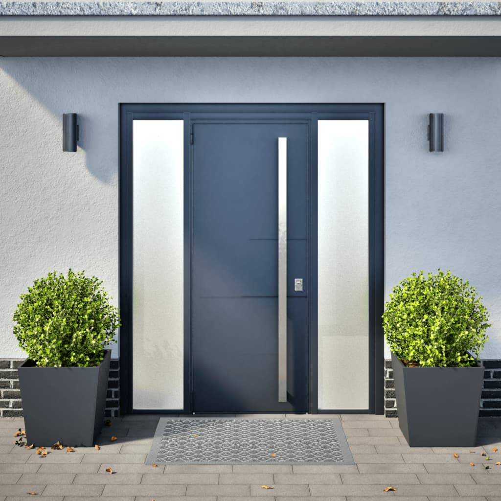 vidaXL Pflanzkübel 2 Stk. Anthrazit 50x50x50 Stahl