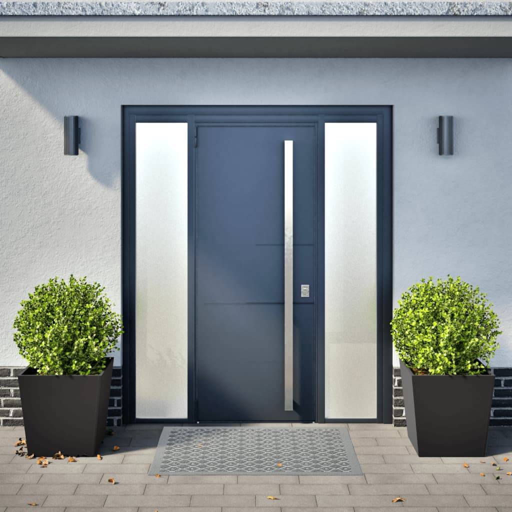 vidaXL Pflanzkübel 2 Stk. Schwarz 50x50x50 cm Stahl