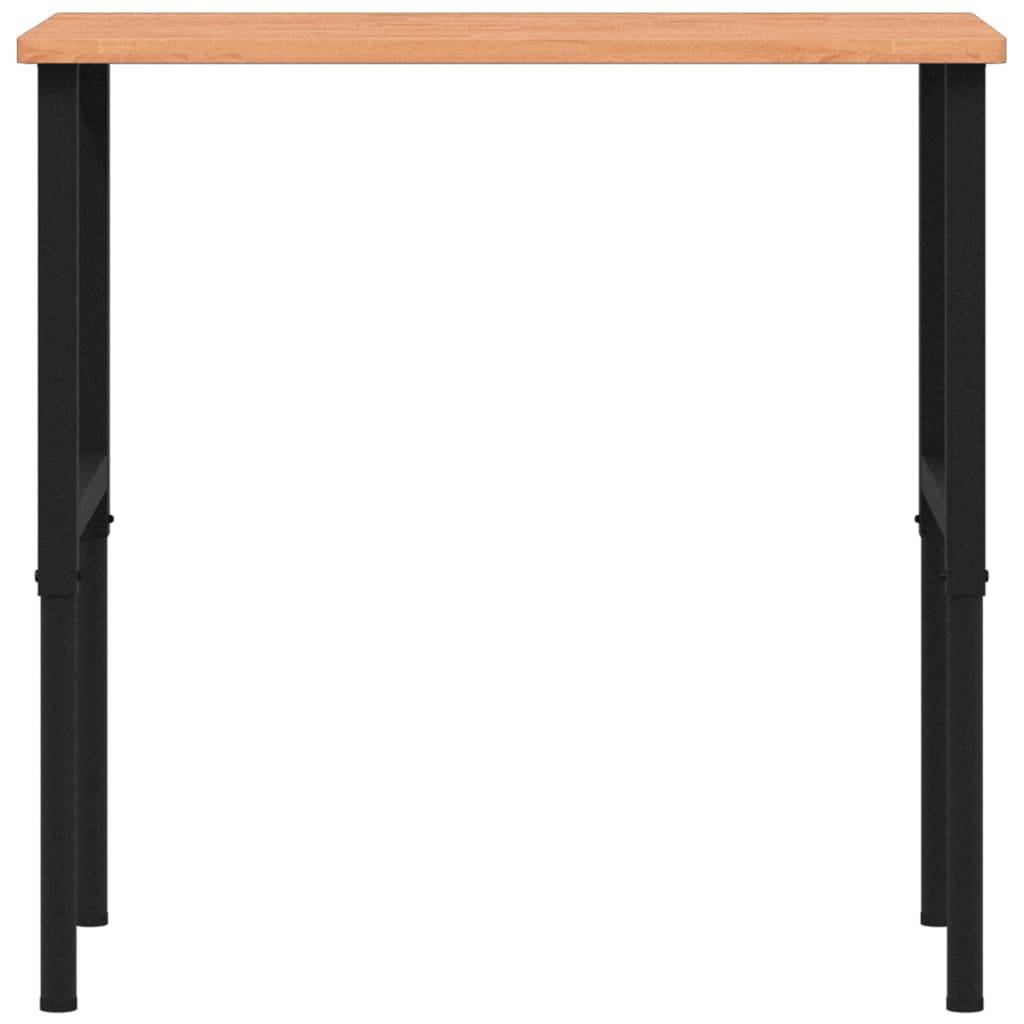 vidaXL Werkbank 100x60x(71,5-98) cm Massivholz Buche Rechteckig