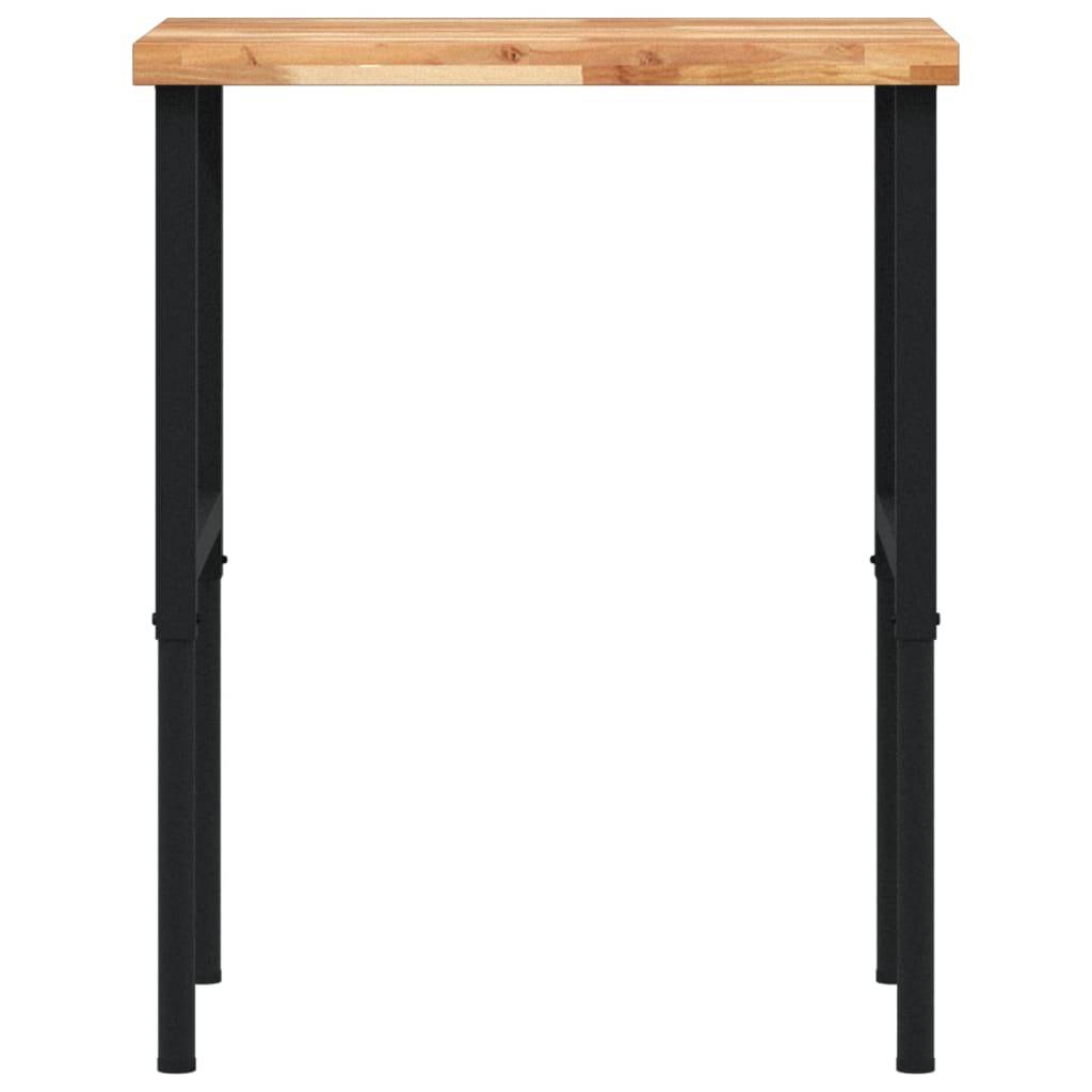 vidaXL Werkbank 80x60x(73-99,5) cm Massivholz Akazie Rechteckig