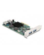 Delock PCI Express x4 Karte zu 2x extern USB 5 Gbps Typ-A+ intern 5 Dual