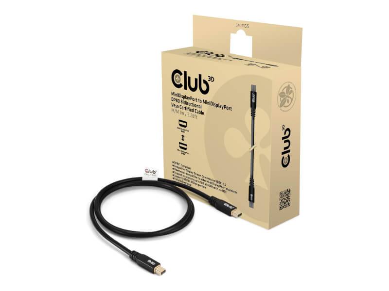 Club3D Kabel MiniDP 2.1 <-> MiniDP 2.1 1m 10K60Hz St/St