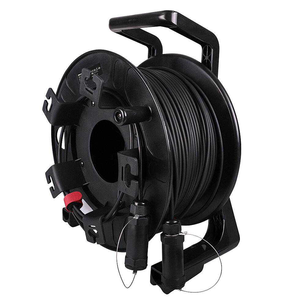 Lindy - Ultra High Speed - HDMI-Kabel - HDMI männlich zu HDMI männlich - 100 m - Hybrid Kupfer/Kohlefaser - Schwarz - Ac
