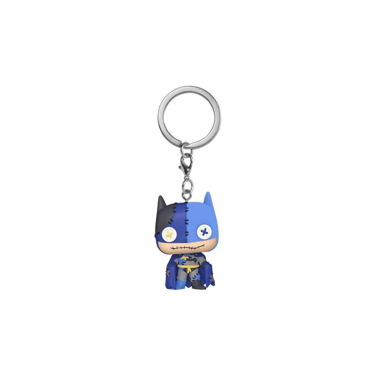 FK80907 - DC Patchwork POP! Vinyl Schlüsselanhänger 4 cm Batman Display (12)