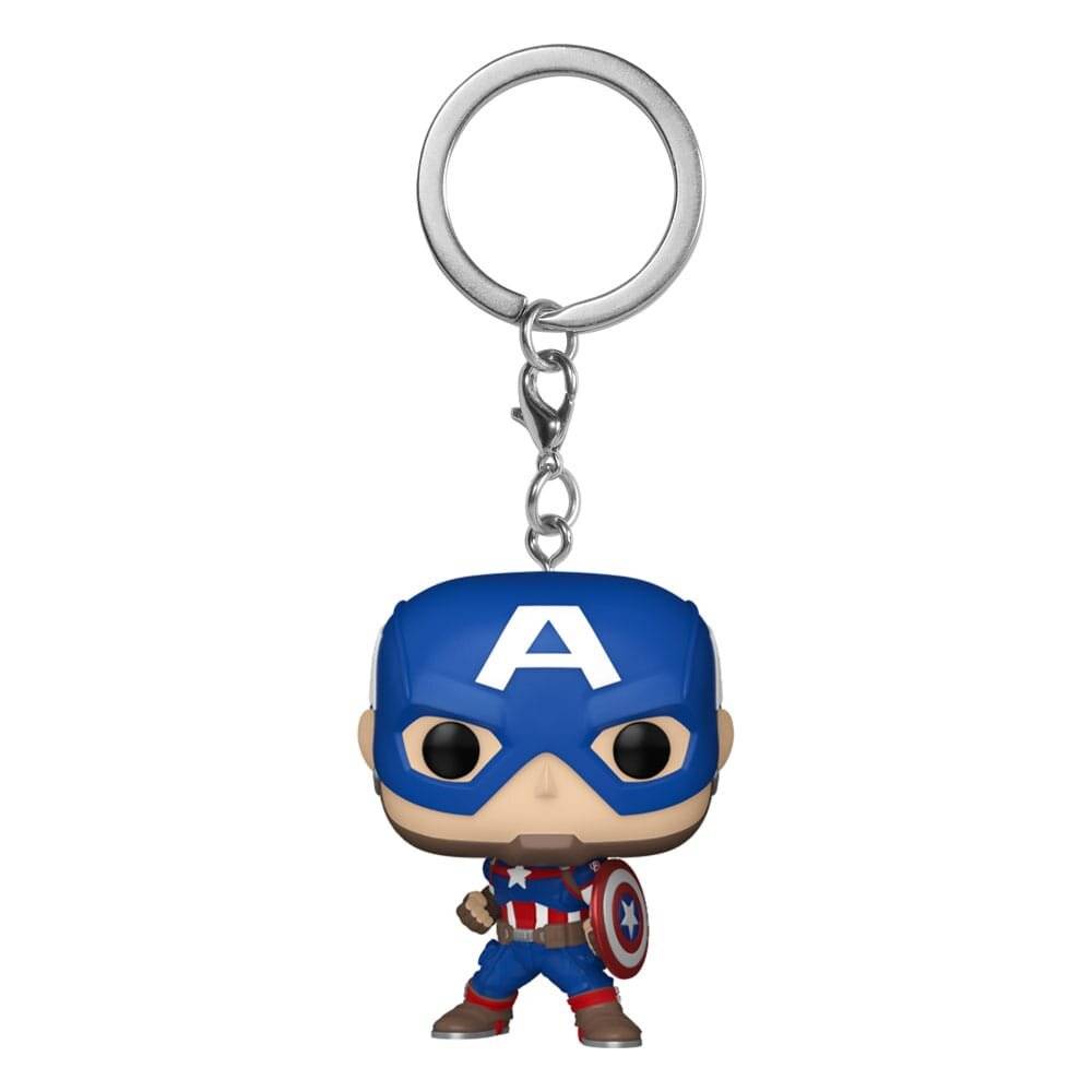 Marvel POP! Vinyl Schlüsselanhänger 4 cm New Classics - Captain America Display (12)
