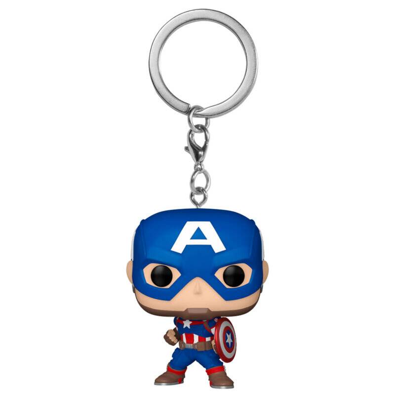 Marvel POP! Vinyl Schlüsselanhänger 4 cm New Classics - Captain America Display (12)