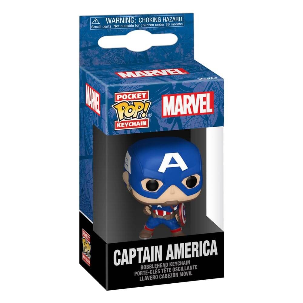 Marvel POP! Vinyl Schlüsselanhänger 4 cm New Classics - Captain America Display (12)