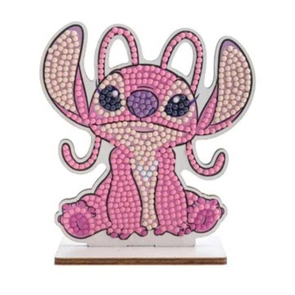 Craft Buddy CAFGR-DNY019 - Crystal Art Buddies, Stitch Angel Disney Series 2, Figur 11cm, Kristallkunst-Bastelset
