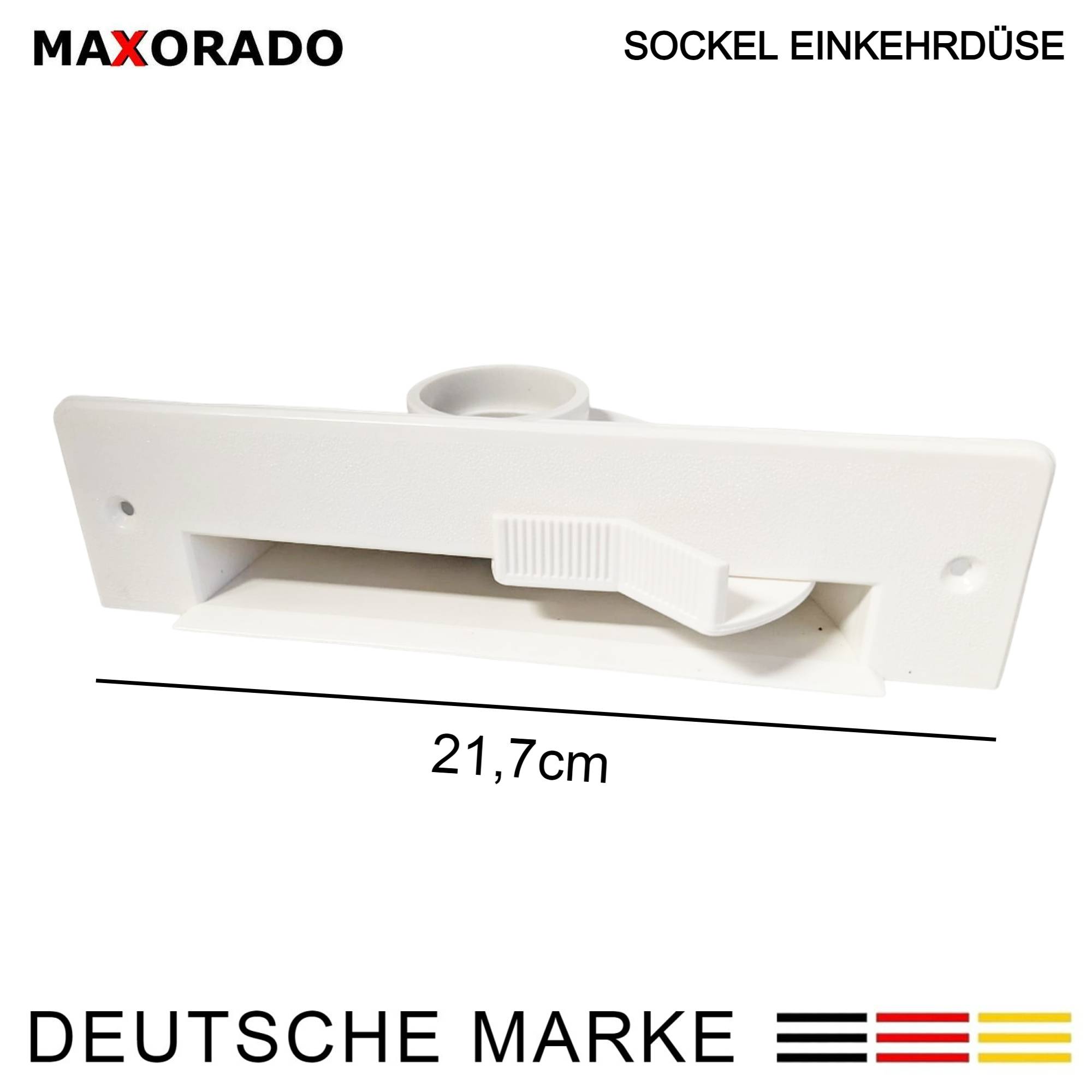 Maxorado ZS1 Kehrschaufel Kehrichtklappe für Zentralstaubsauger saugende Kehrschaufel mit Kippmechanik Staubsaugerzubehör