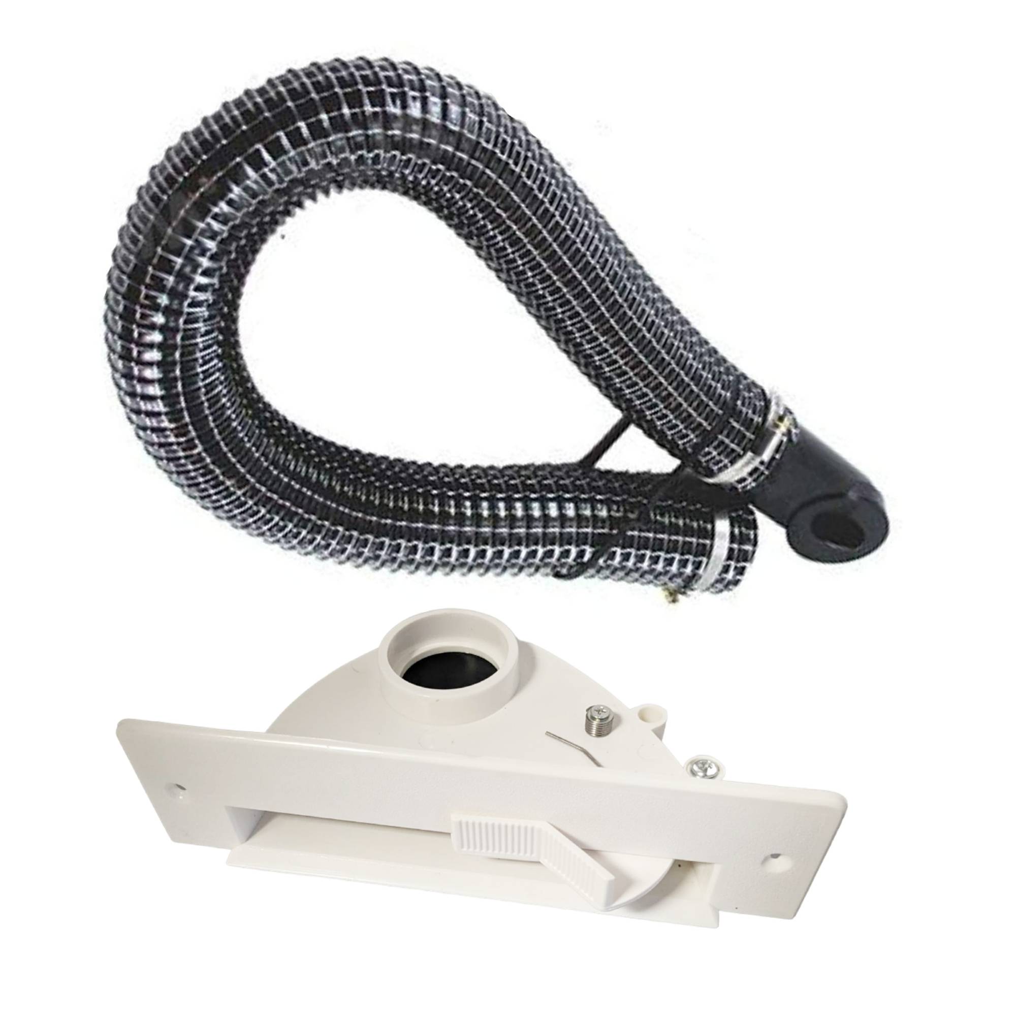 Maxorado Set ZS4 für Zentralstaubsauger - Sockeldüse + Einbau Kit Staubsaugerzubhör Zubehör-Kit