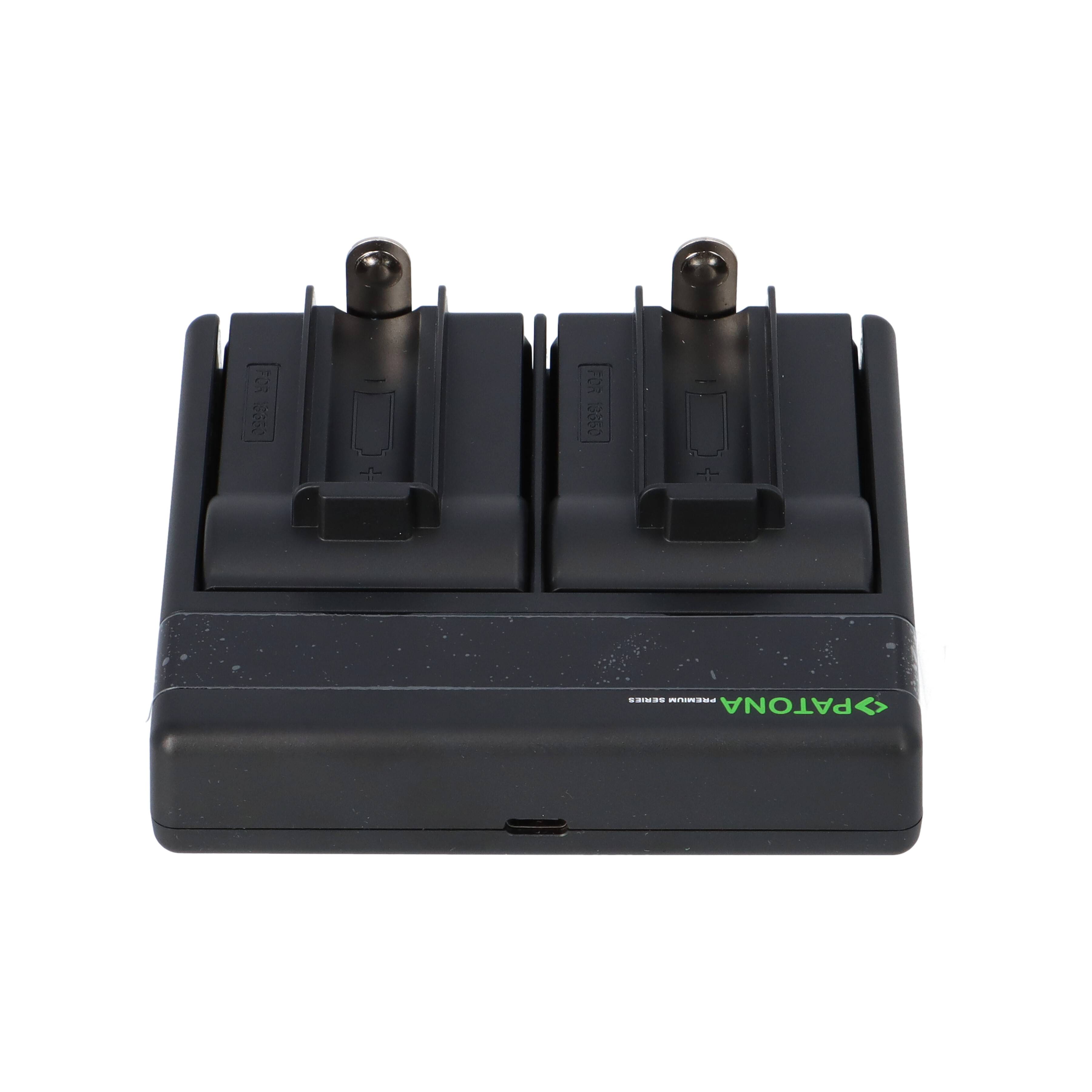 Dual PD Performance Ladegerät + 4 Premium Flattop 18650 Zellen