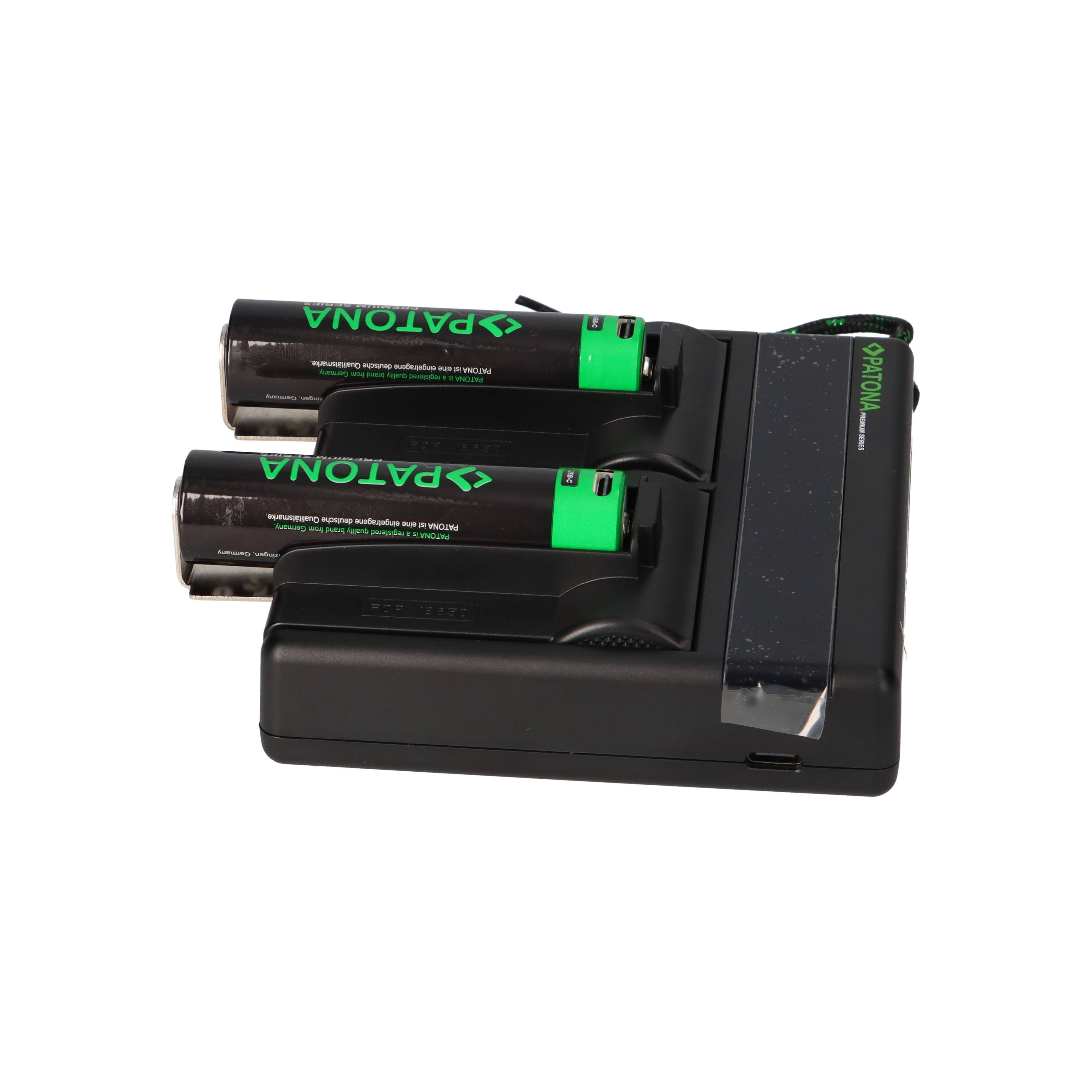 Dual PD Performance Ladegerät + 2 Premium 18650 Zellen + USB-C Input