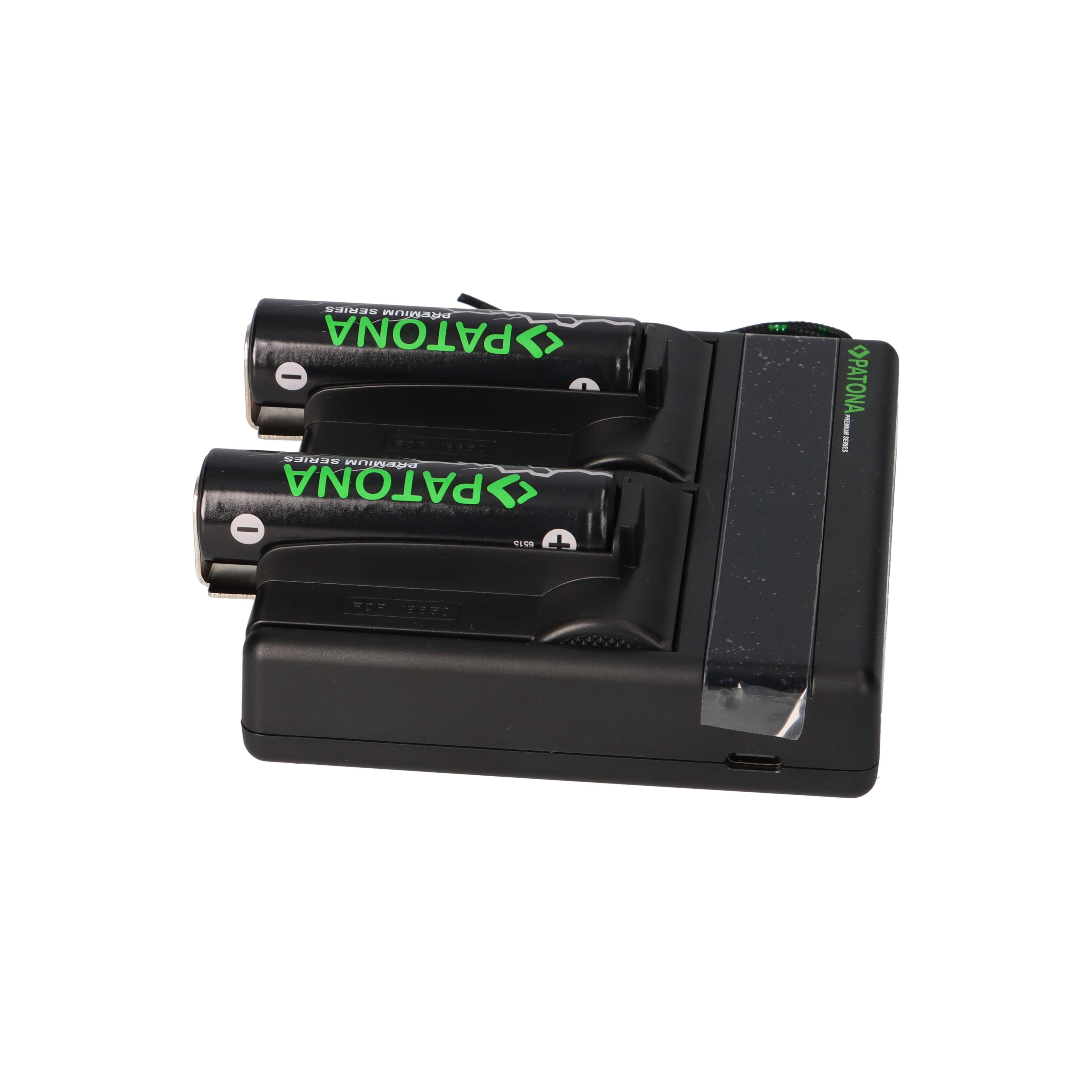 Dual PD Performance Ladegerät + 2 Premium Flattop 18650 Zellen