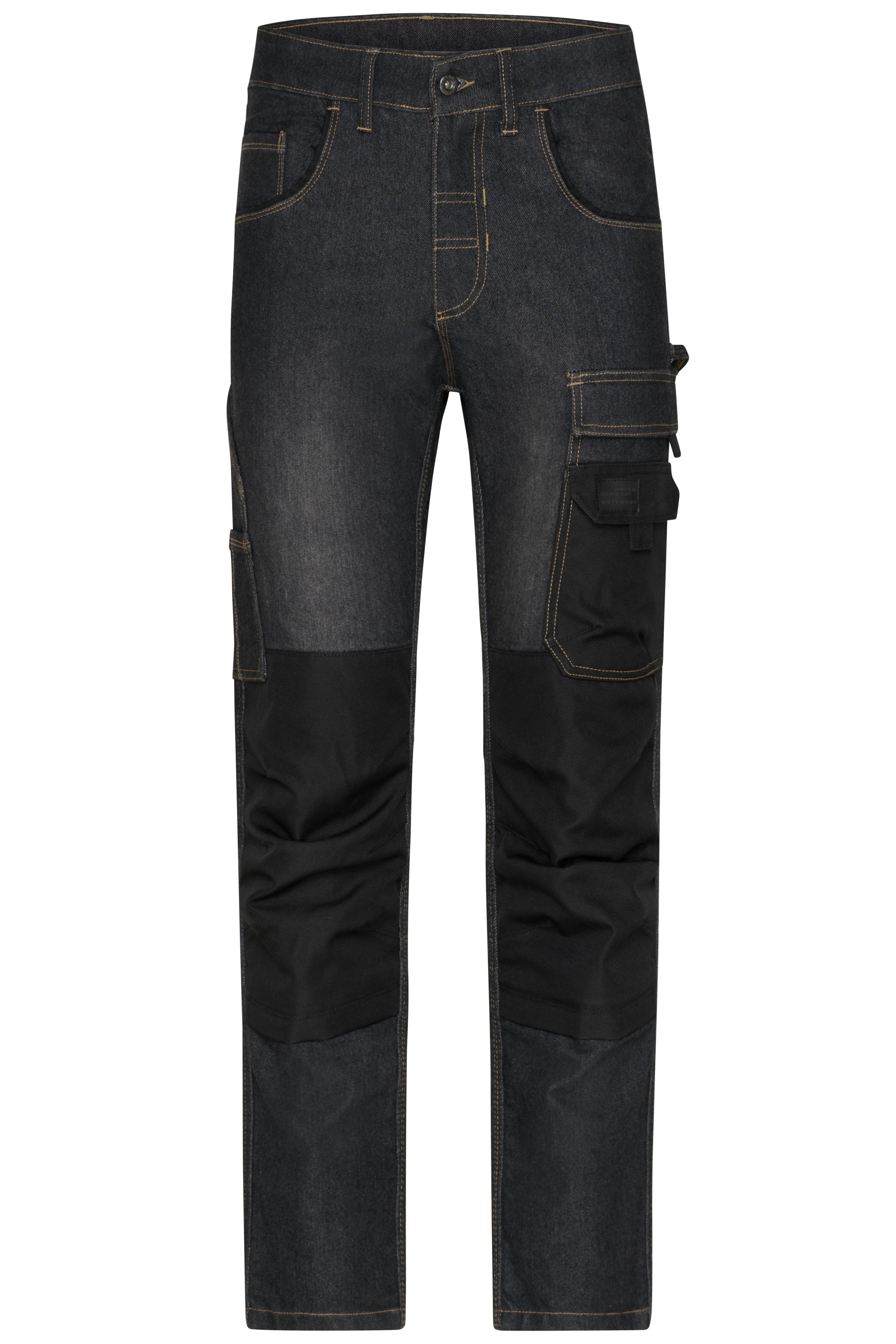 James & Nicholson® JN875 Workwear Stretch-Jeans black-denim_110