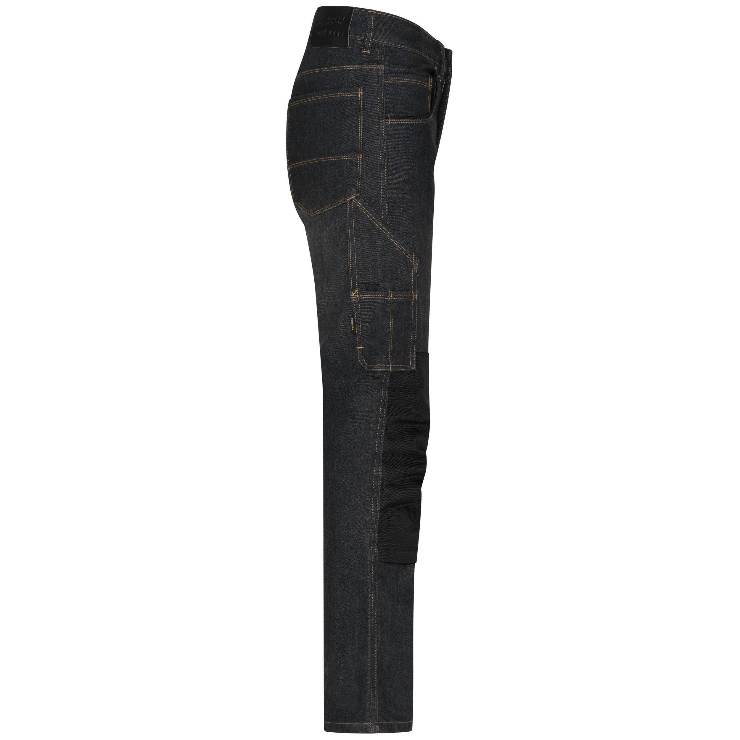 James & Nicholson® JN875 Workwear Stretch-Jeans black-denim_52