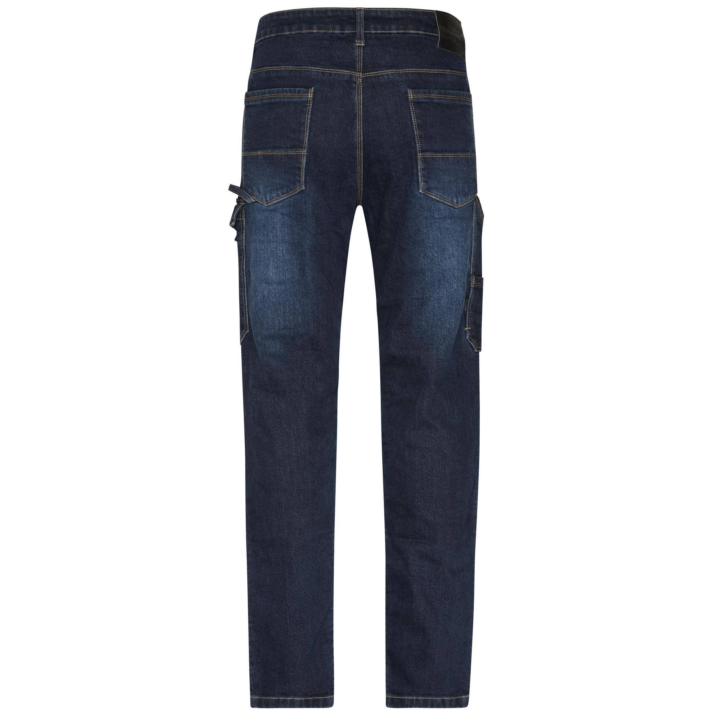 James & Nicholson® JN875 Workwear Stretch-Jeans blue-denim_98
