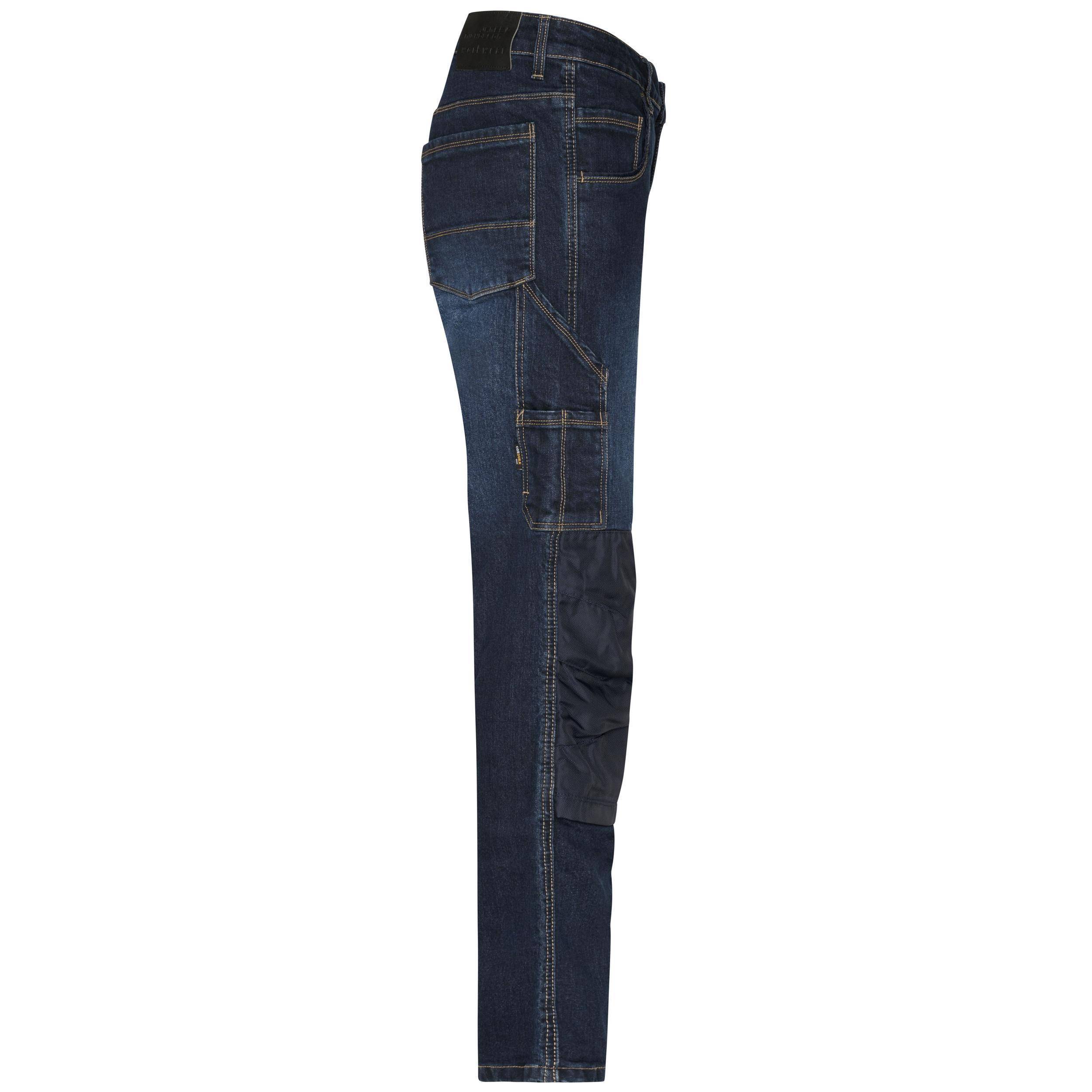 James & Nicholson® JN875 Workwear Stretch-Jeans blue-denim_60