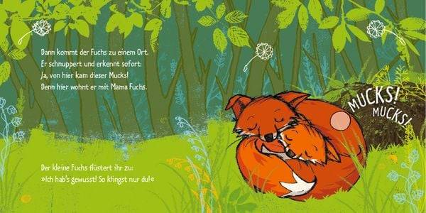 Der kleine Fuchs hört einen Mucks