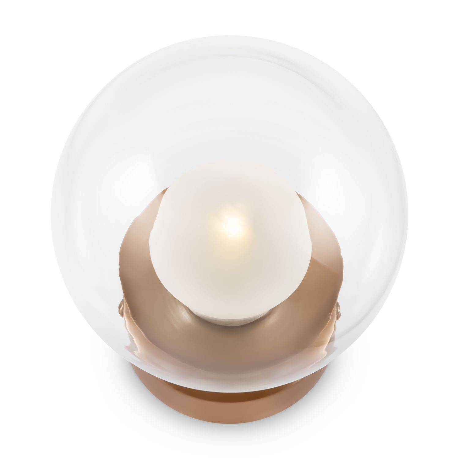 Licht-Erlebnisse LE116305 Wandlampe Cora G9 aus Metall Glas in Gold Transparent Wandleuchte