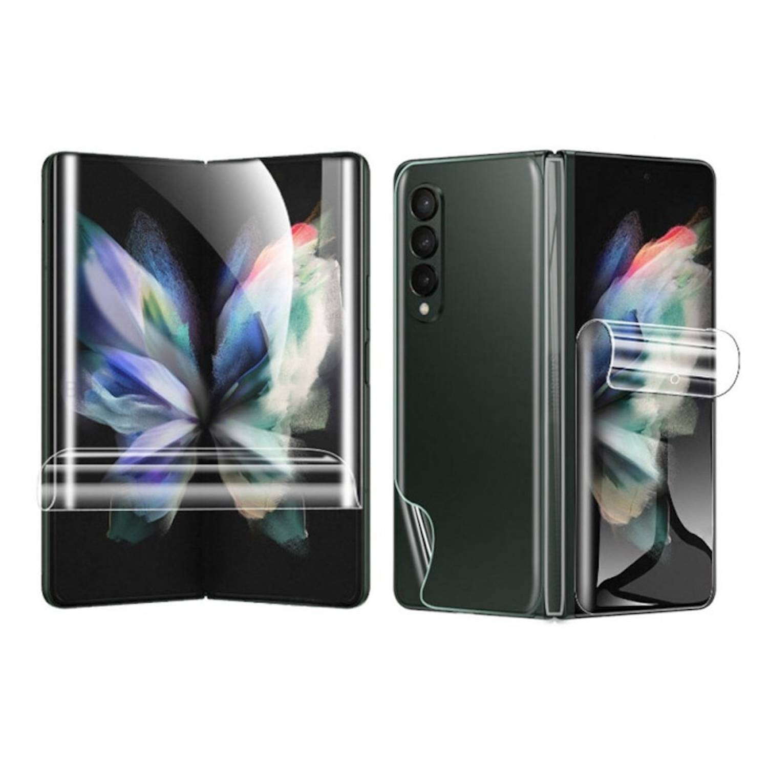 Für Samsung Galaxy Z Fold6 3 in 1 Protector Hydrogel Display Folie