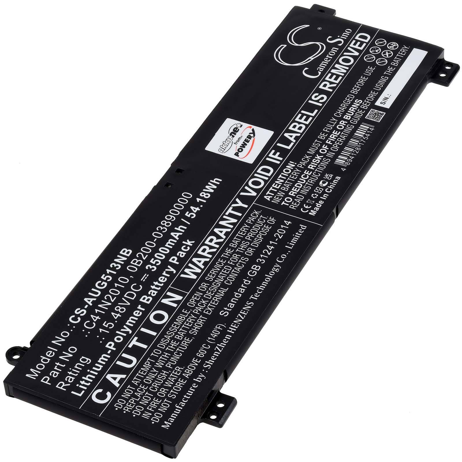 Powery Akku für Asus ROG STRIX G17 G713QE-HX042T Laptop, 15,48V, Li-Polymer