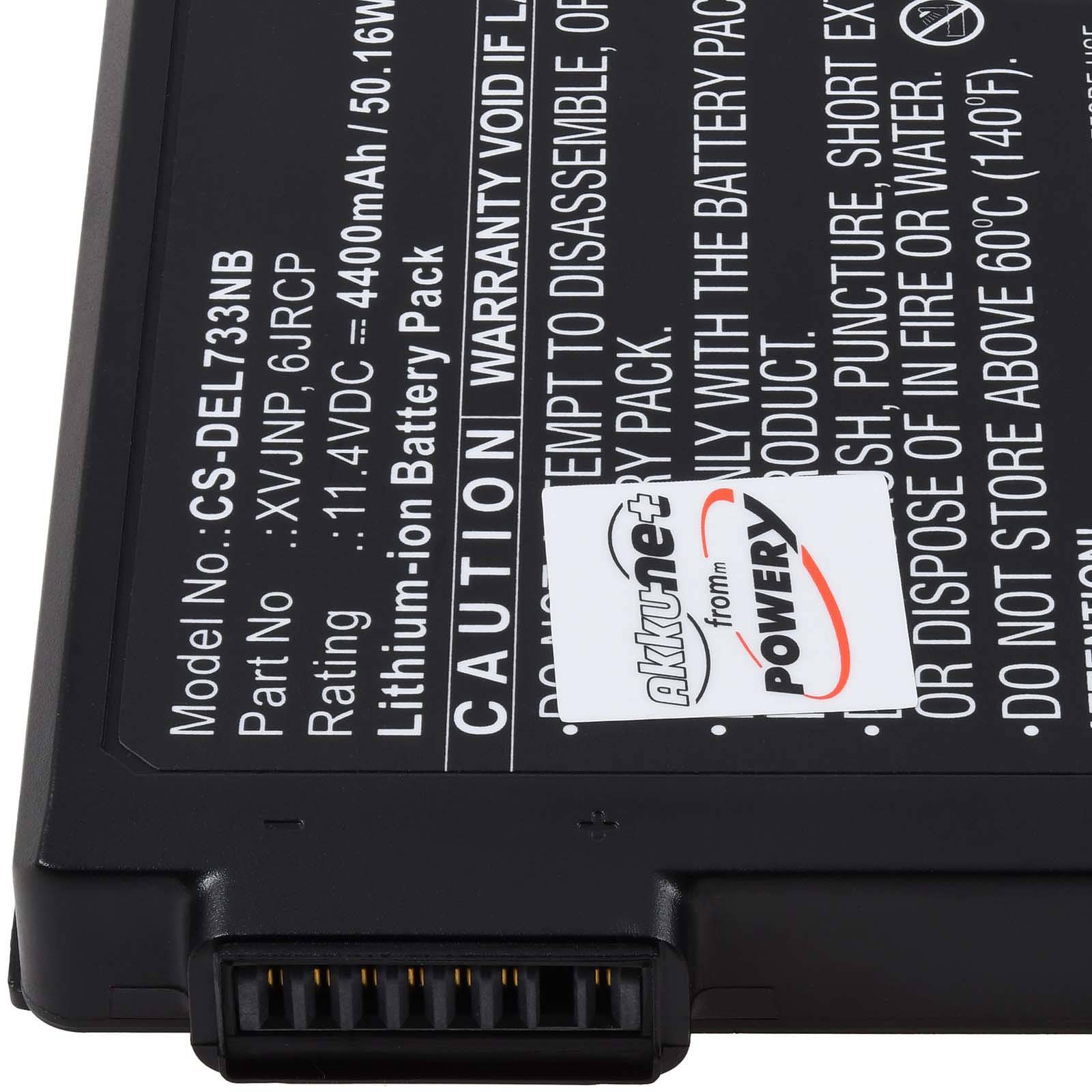 Powery Akku kompatibel mit Dell Typ XVJNP, 11,4V, Li-Ion