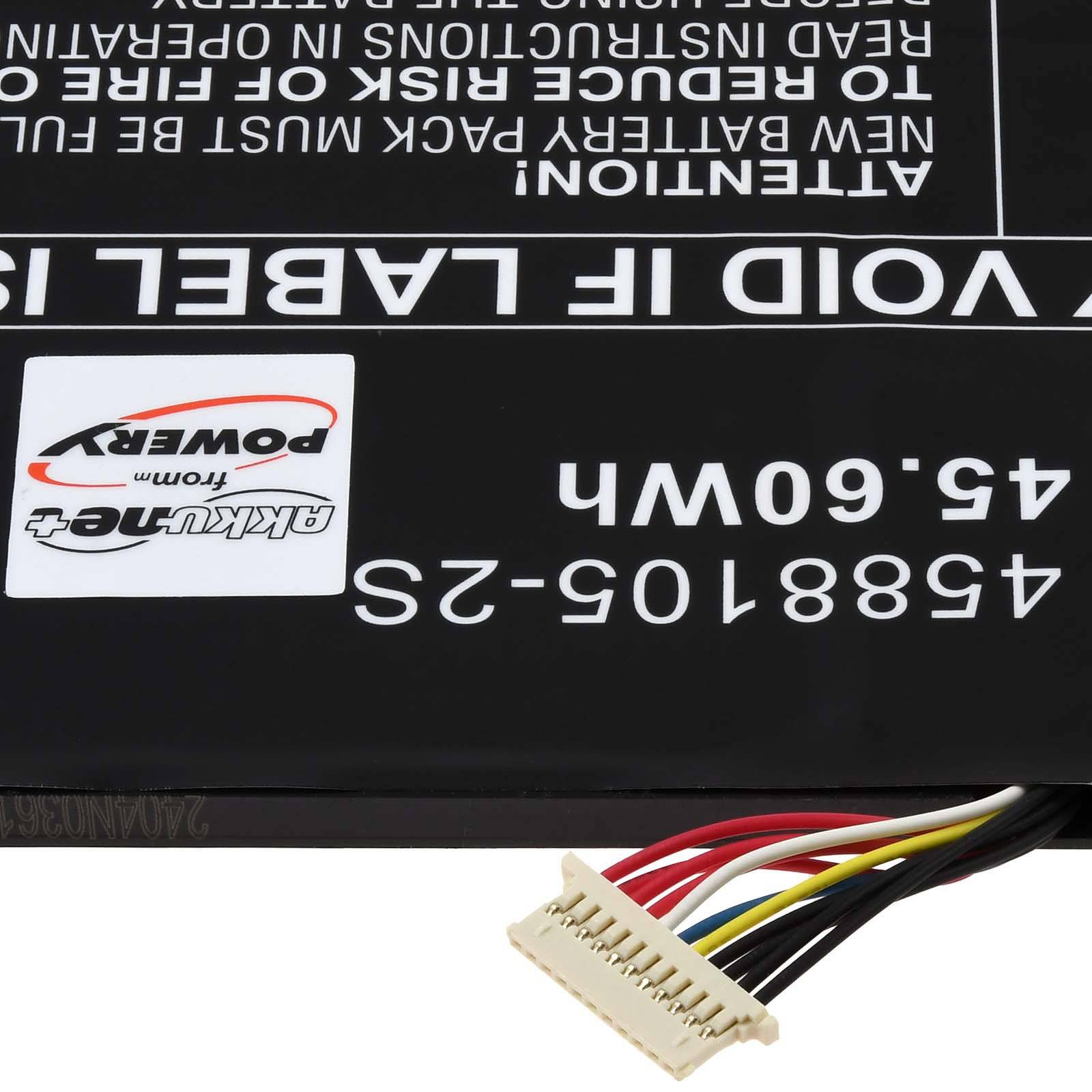 Powery Akku für Dynabook Satellite Pro C40-H-113 Laptop, 7,6V, Li-Polymer