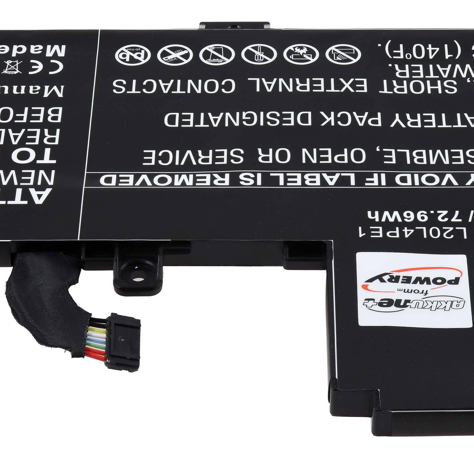 Powery Akku kompatibel mit Lenovo Typ L20L4PE1, 15,36V, Li-Polymer