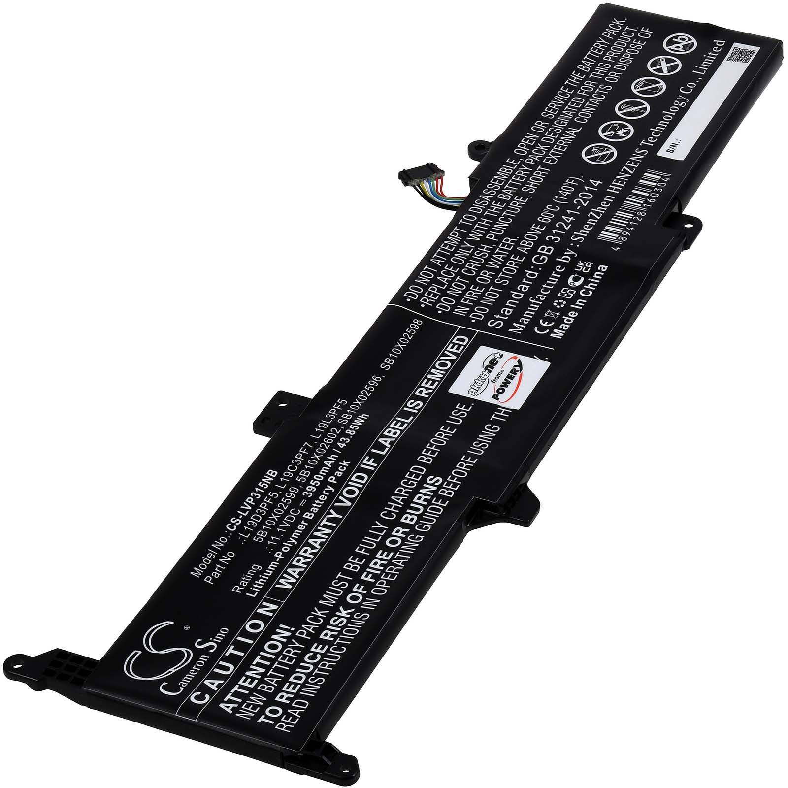 Powery Akku für Lenovo ideapad 3-14IML05 81WA005VAU Laptop, 11,1V, Li-Polymer