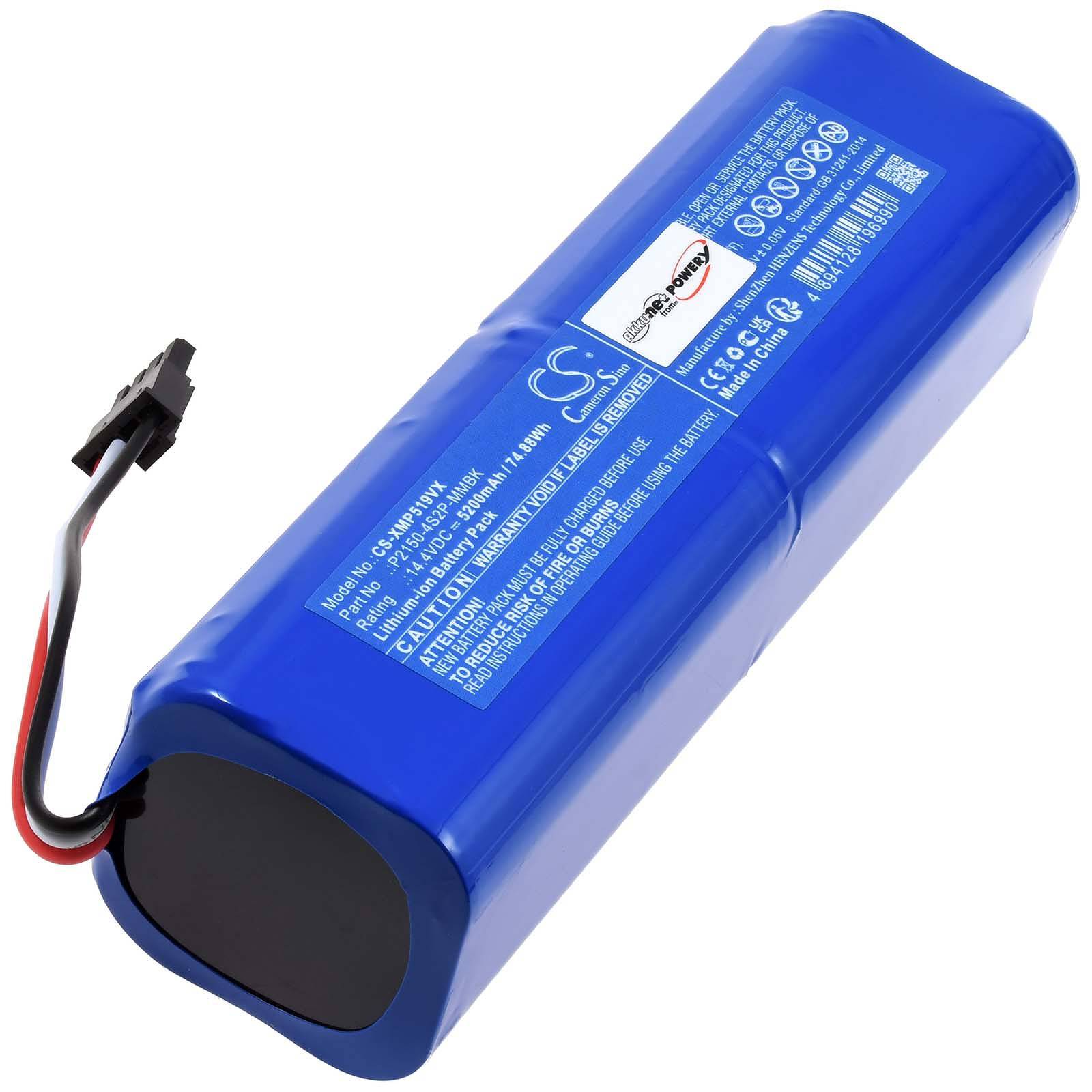 Powery Akku passend für Saugroboter Dreame D10s Pro L10 Prime Typ P2150-4S2P-MMBK, 14,4V, Li-Ion