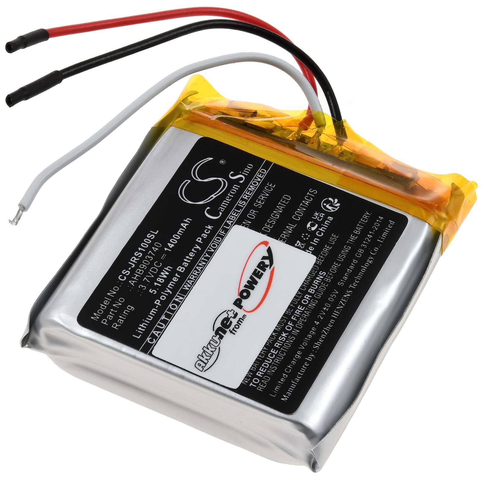 Powery Akku kompatibel mit Jabra Typ AHB903740, 3,7V, Li-Polymer