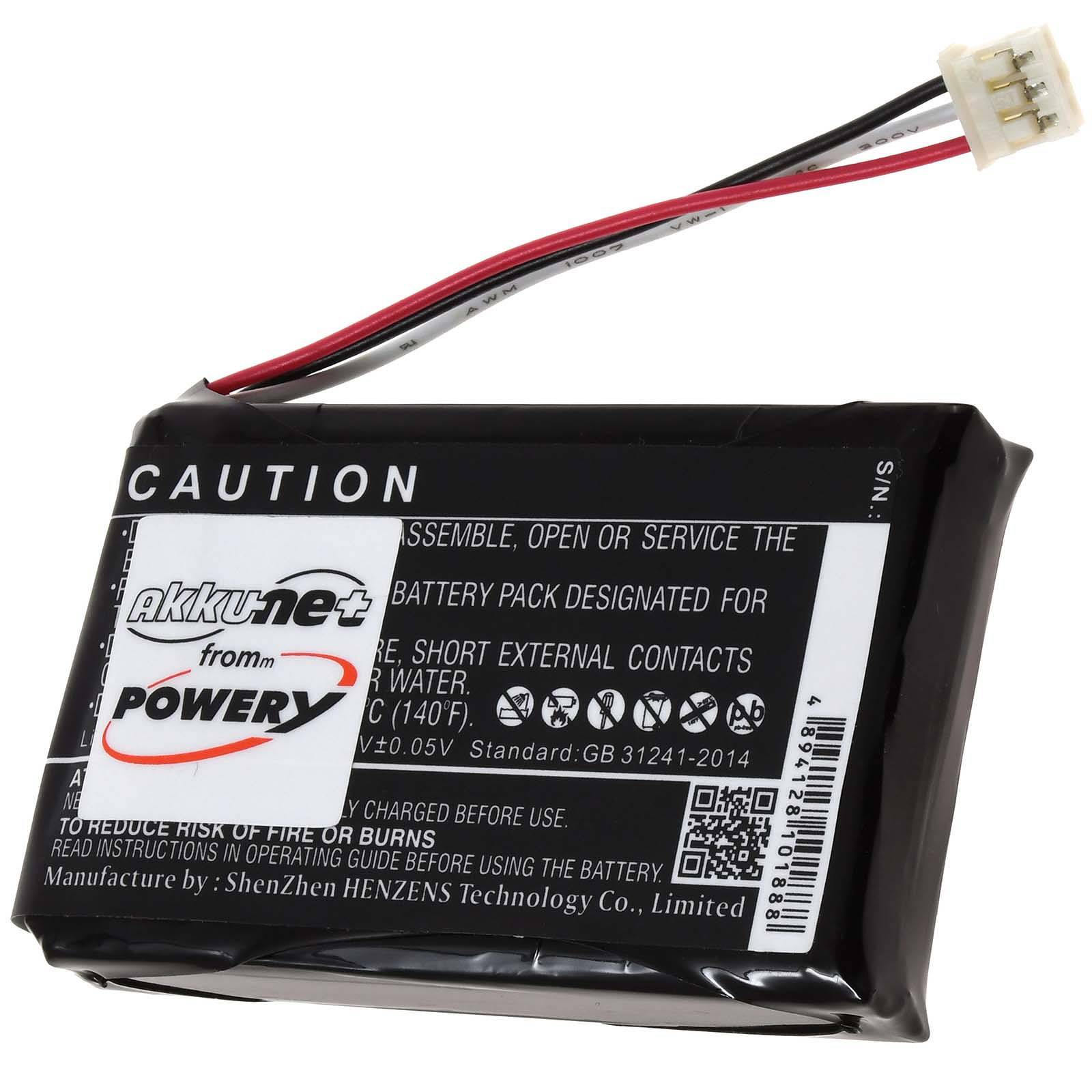 Powery Akku für Safescan 6185 Geldscheinprüfer, 7,4V, Li-Polymer
