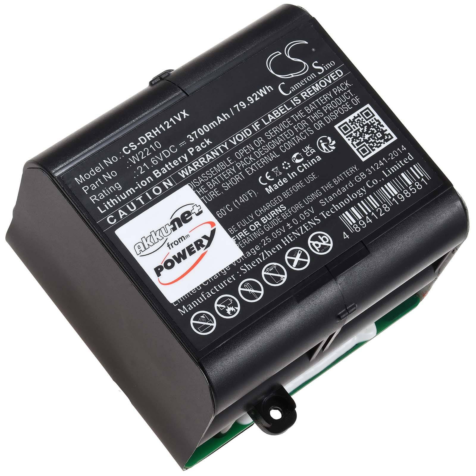 Powery Akku passend für Hand-Staubsauger Dreame H12 H12 Pro Typ W2210, 21,6V, Li-Ion