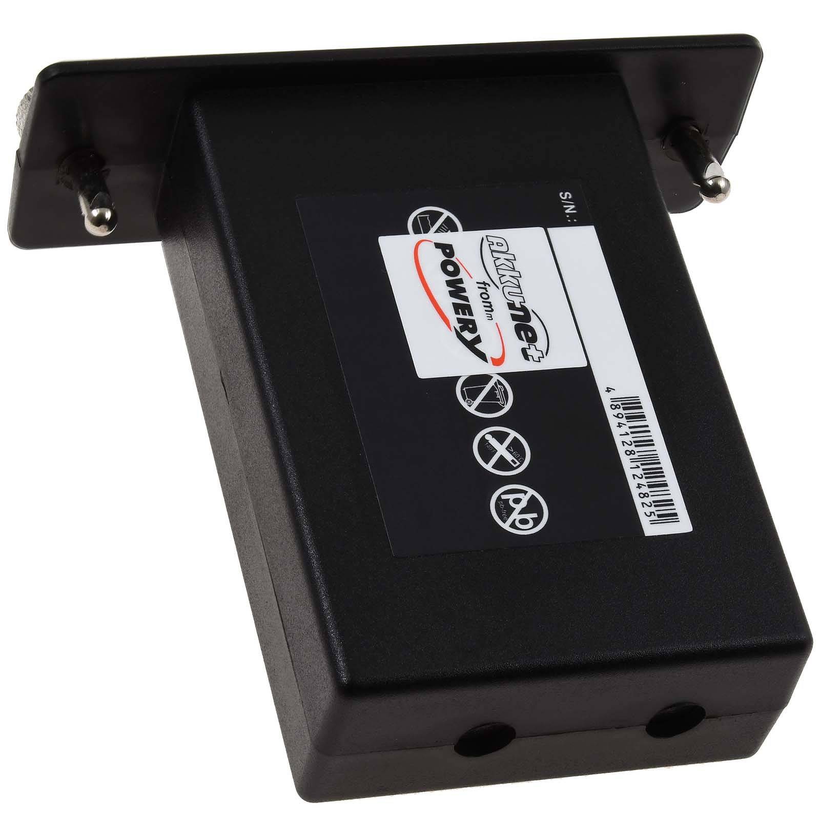 Powery Akku passend für Kransteuerung Teletec AK2 Sender FW24 Sender FW43 Typ RTE7220, 7,2V, NiMH