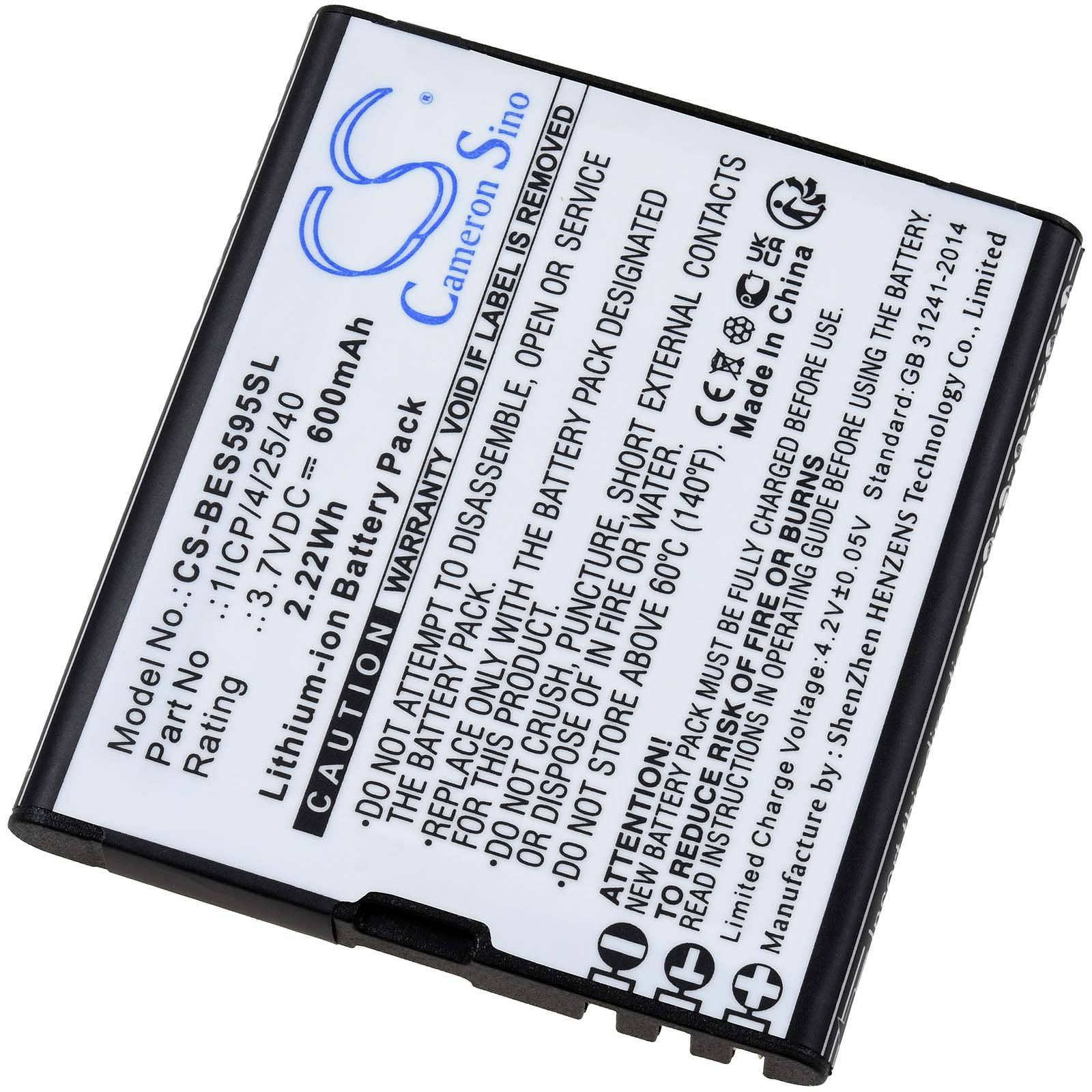 Powery Akku passend für Handy Beafon SL495 SL595 SL595 Plus Typ 1ICP/4/25/40, 3,7V, Li-Ion