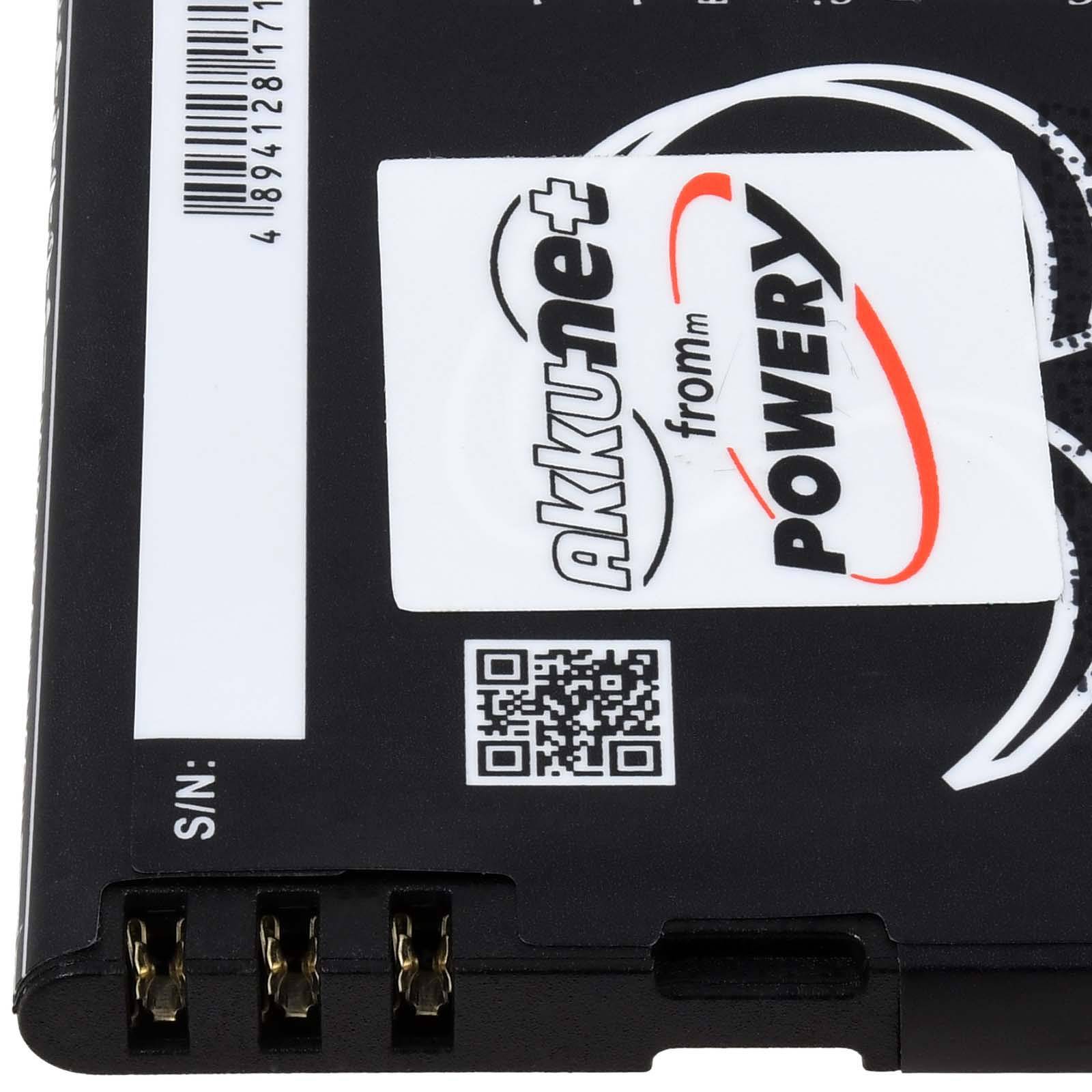 Powery Akku passend für Handy Beafon SL495 SL595 SL595 Plus Typ 1ICP/4/25/40, 3,7V, Li-Ion