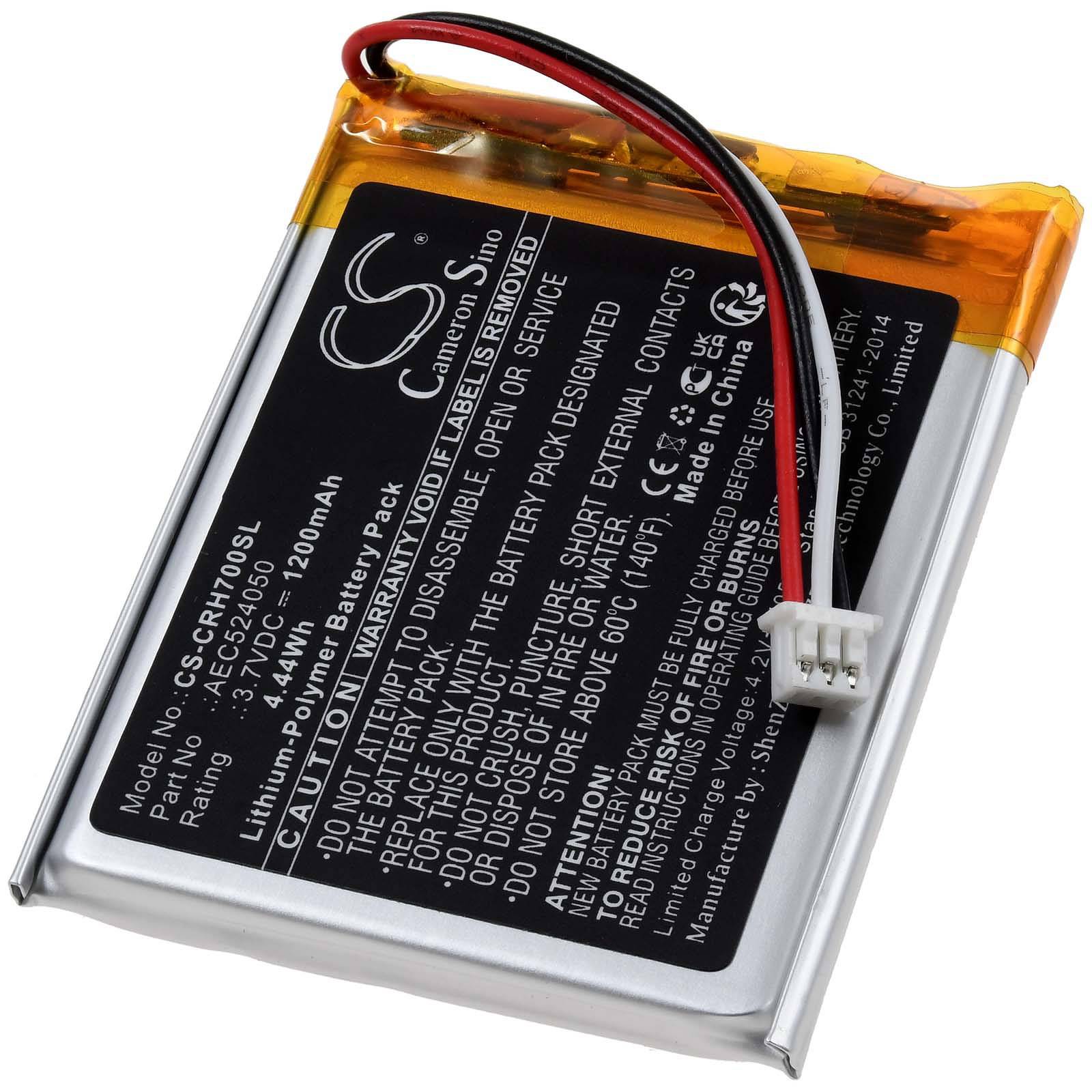 Powery Akku passend für Gaming-Headset Corsair HS75 XB HS70 SE Void Pro RGB Typ AEC524050, 3,7V, Li-Polymer