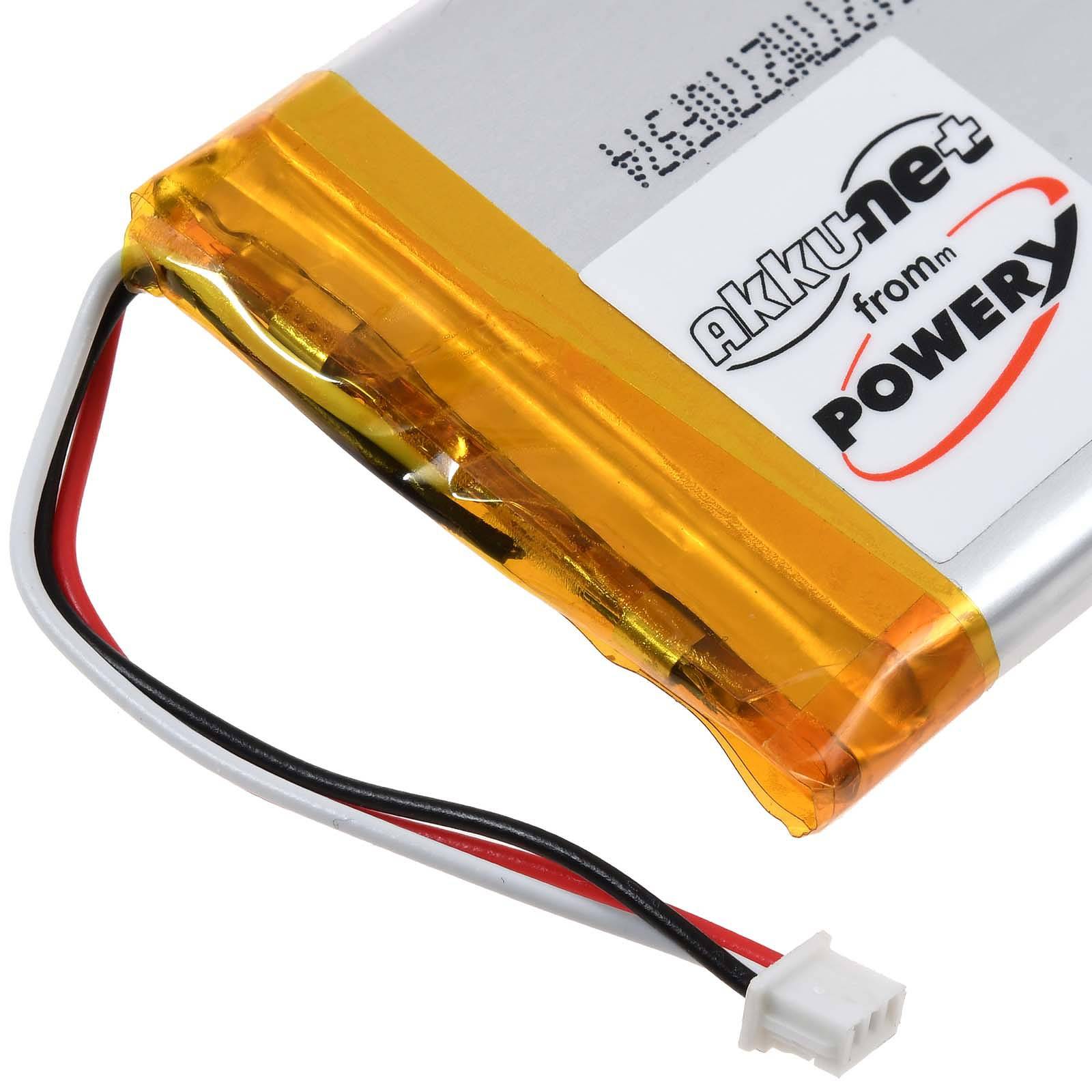 Powery Akku passend für Gaming-Headset Corsair HS75 XB HS70 SE Void Pro RGB Typ AEC524050, 3,7V, Li-Polymer